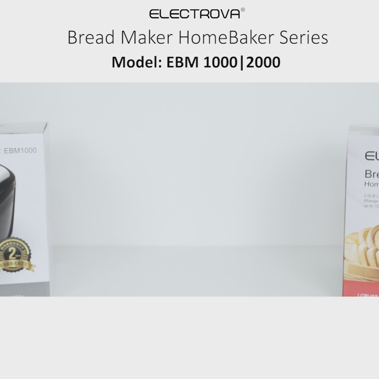 Electrova HomeBaker Series Bread Maker (3.5LB)