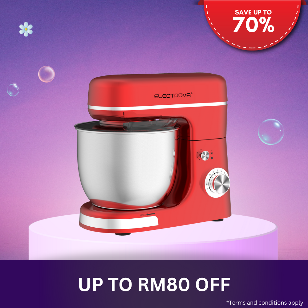 Electrova Baker Series Premium Stand Mixer (8 Speeds + Pulse) ET-SM02