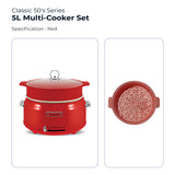 Electrova Classic 50's Series Multi-Functional Cooker (5L)