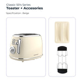 Electrova Classic 50's 2 Slice Toaster