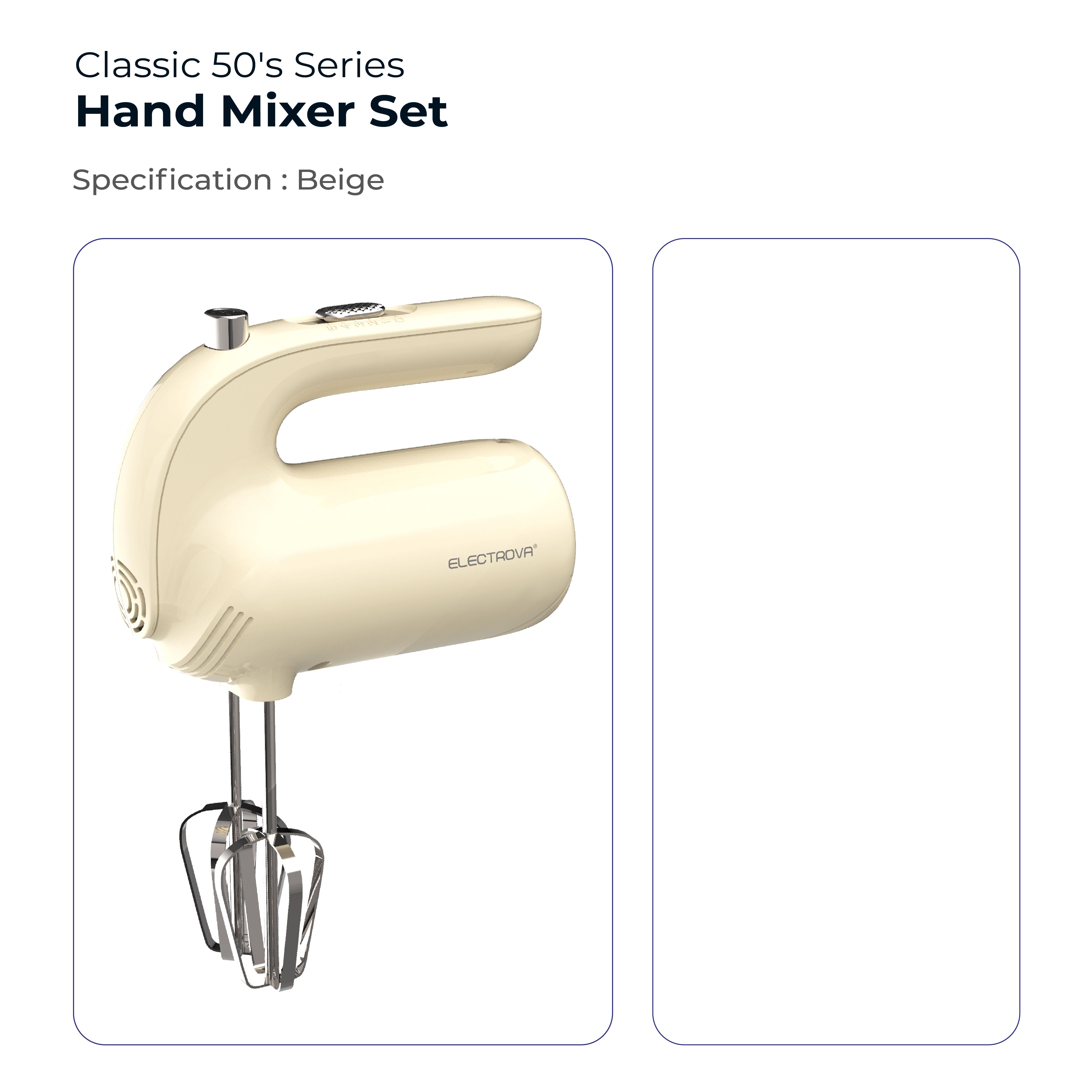Electrova Classic 50's Series Hand Mixer