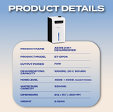 iPure Series - Aeris 2 In 1 Dehumidifier