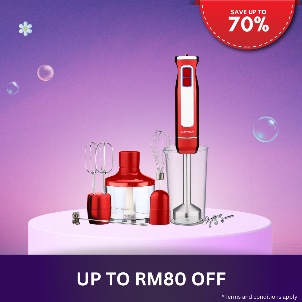 Electrova ProBlend Series 6 in 1 Multifunction Hand Blender Mixer Set (Food Processor)
