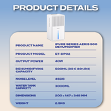 iPure Series - Aeris 500 Dehumidifier