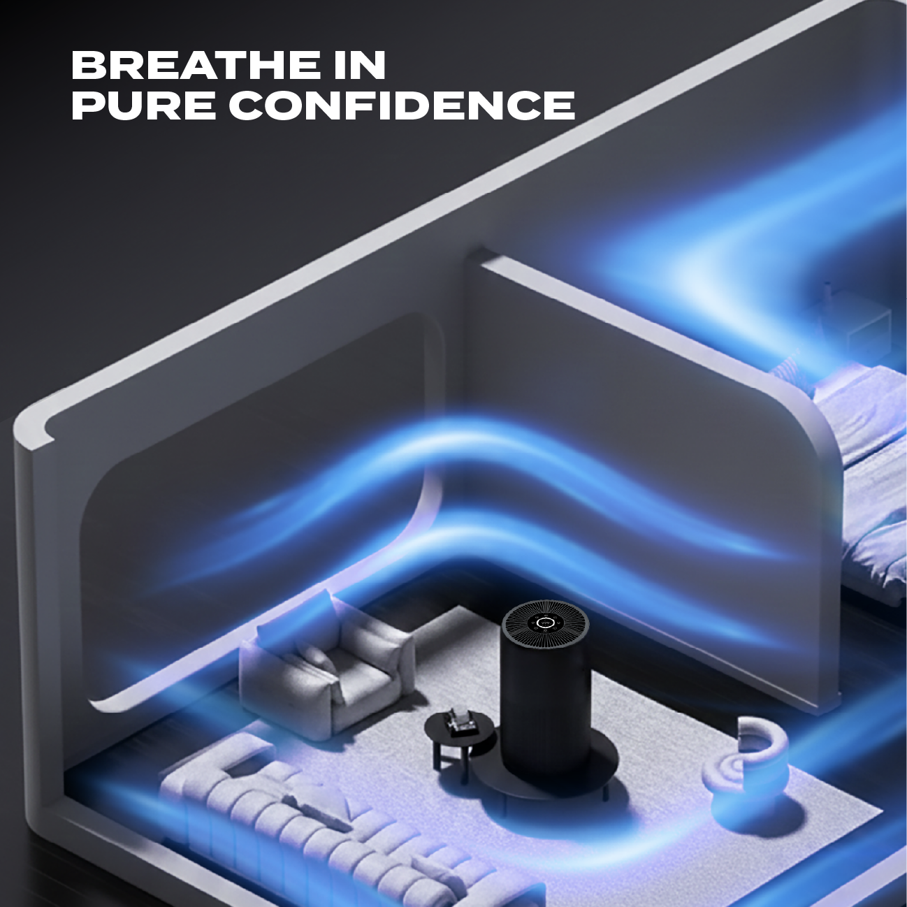 Electrova iPure AirCare 300 Series Desktop Air Purifier (Small)