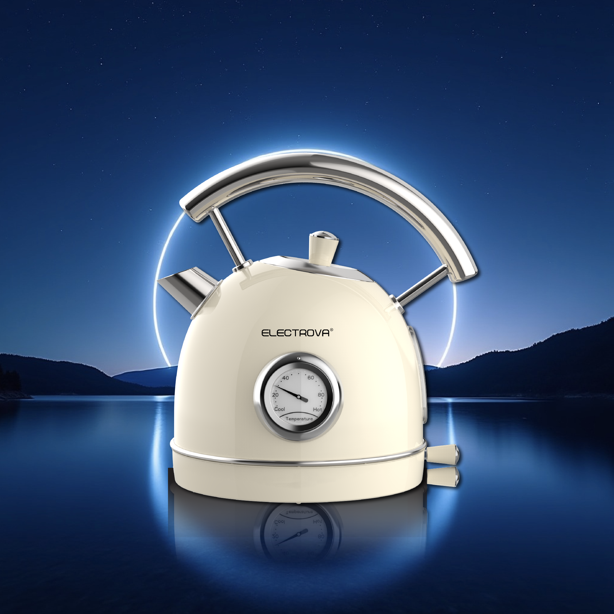 Electrova Classic 50's Series Stainless Steel Electric Kettle (1.8L)
