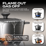 Dual Burner Timer Gas Stove
