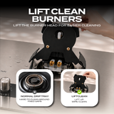 Dual Burner Timer Gas Stove
