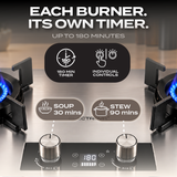 Dual Burner Timer Gas Stove