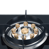 Electrova Double Burner Tempered Glass Gas Stove (Built-in/Table Top)