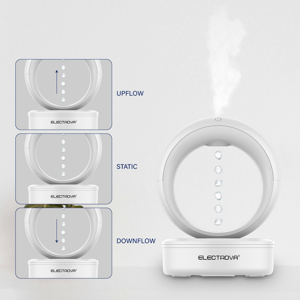 Electrova Anti Gravity Humidifier with Ultrasonic Mist & Aroma Diffuser