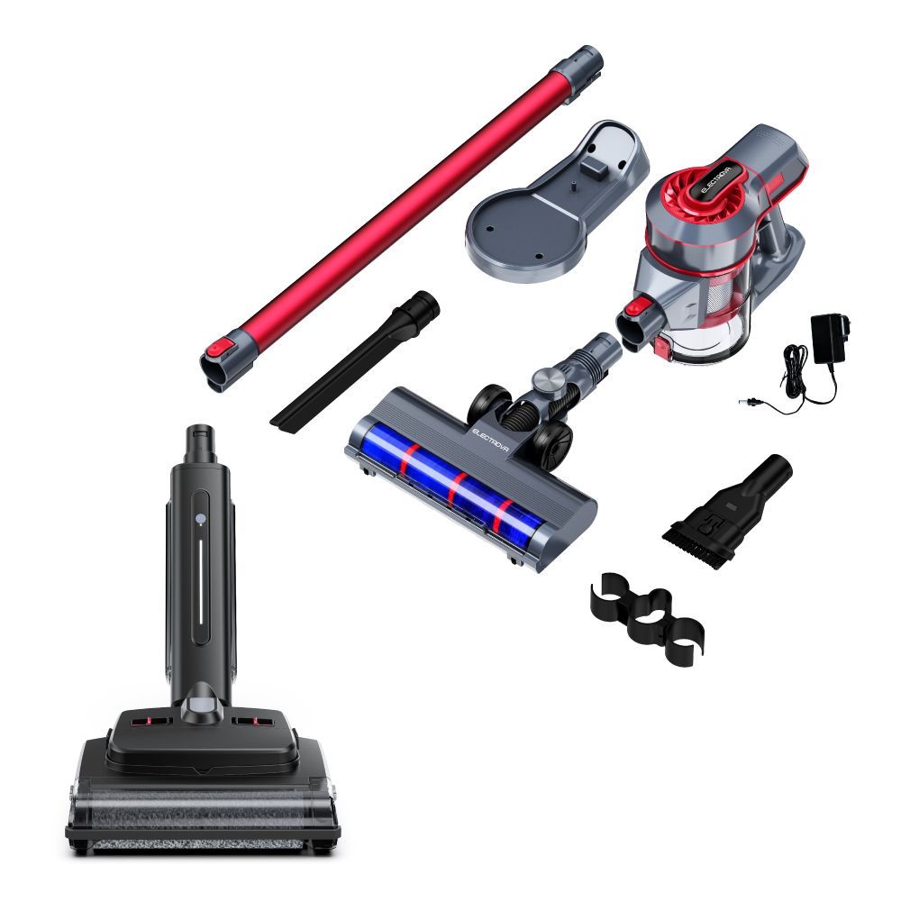 Electrova RedTech Cyclonic Series R2 Deluxe Cordless Vacuum Set