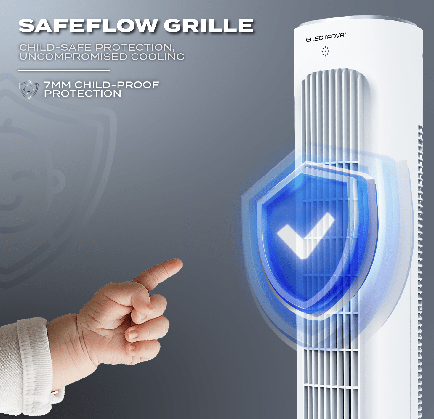 Electrova iPure Series Electronic Bladeless Tower Fan