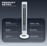 Electrova iPure Series Electronic Bladeless Tower Fan
