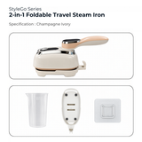 Stylego Series 2-In-1 Foldable Travel Steam Iron