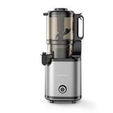 Electrova SlowPress Juice Extractor Set in grey with included sorbet maker attachment for fresh juice and healthy frozen desserts