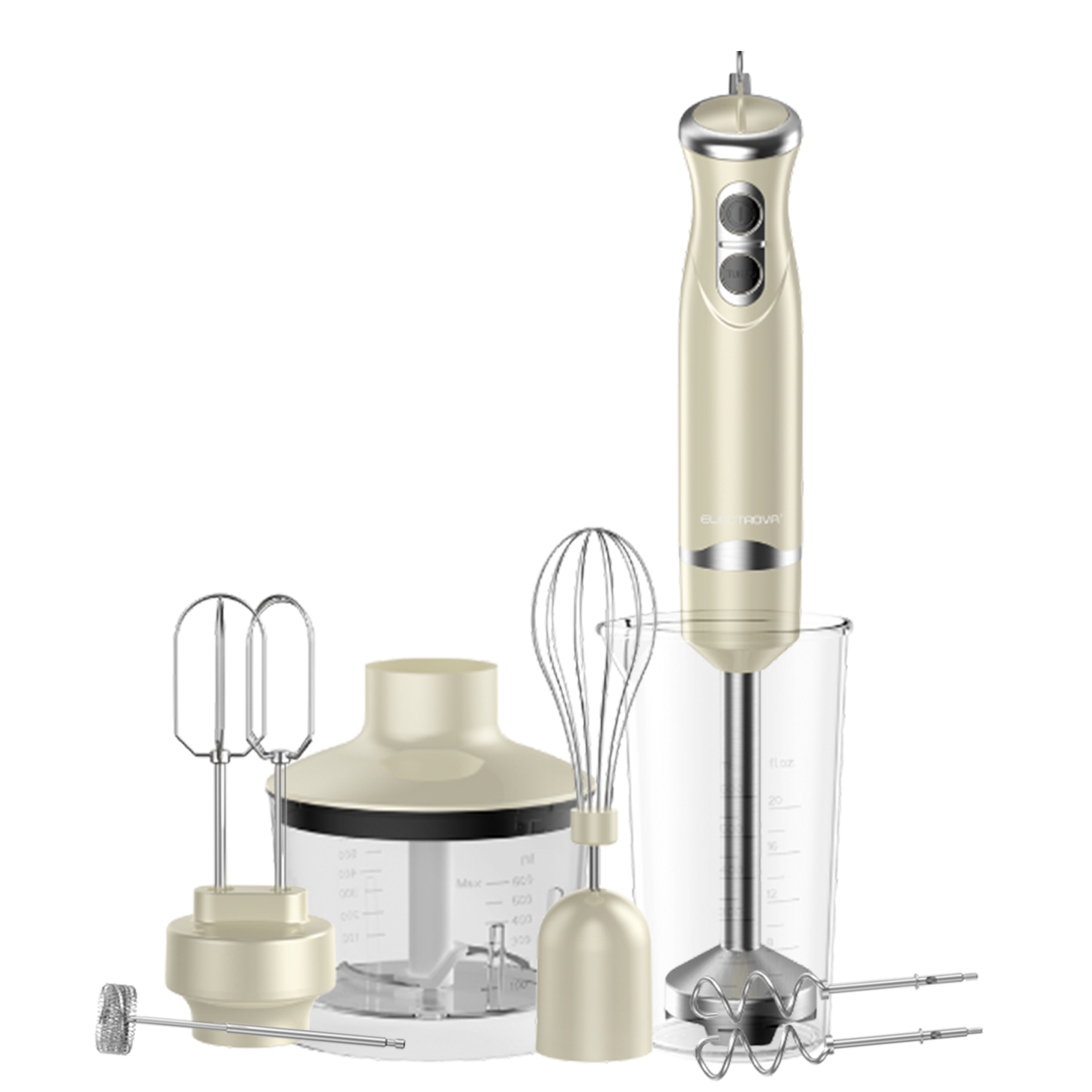 Electrova ProBlend Series 6 in 1 Multifunction Hand Blender Mixer Set (Food Processor)