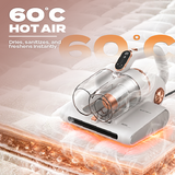 Electrova eSonic mite remover vacuum cleaner with 60°C hot air technology to dry, sanitise and refresh mattresses and bedding