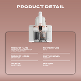 Electrova eSonic dual-cup ultrasonic UV mite remover vacuum cleaner specifications featuring 19000Pa suction, 60°C hot air and 300ml dust cup