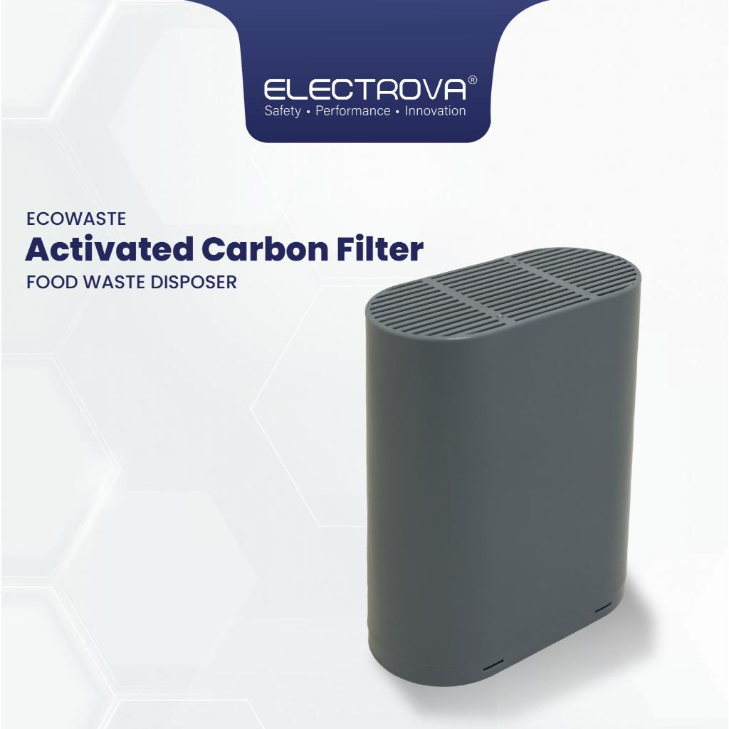 ELECTROVA EcoWaste activated carbon filter replacement cartridge for food waste disposer odor control system