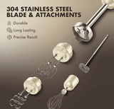 Electrova ProBlend Series 6 in 1 Multifunction Hand Blender Mixer Set (Food Processor)