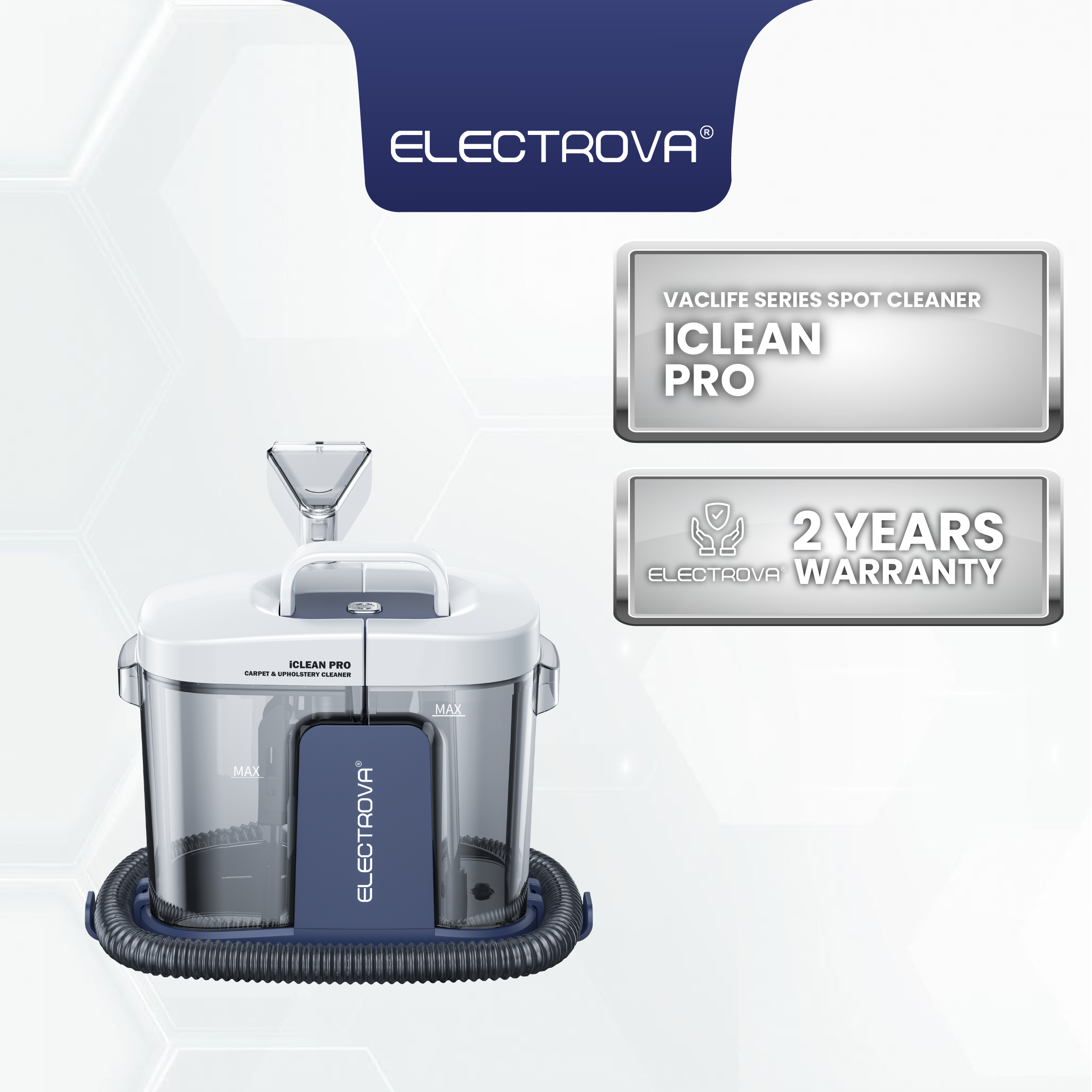 Electrova Fabric & Upholstery Spot Cleaner iClean Pro VacLife Series