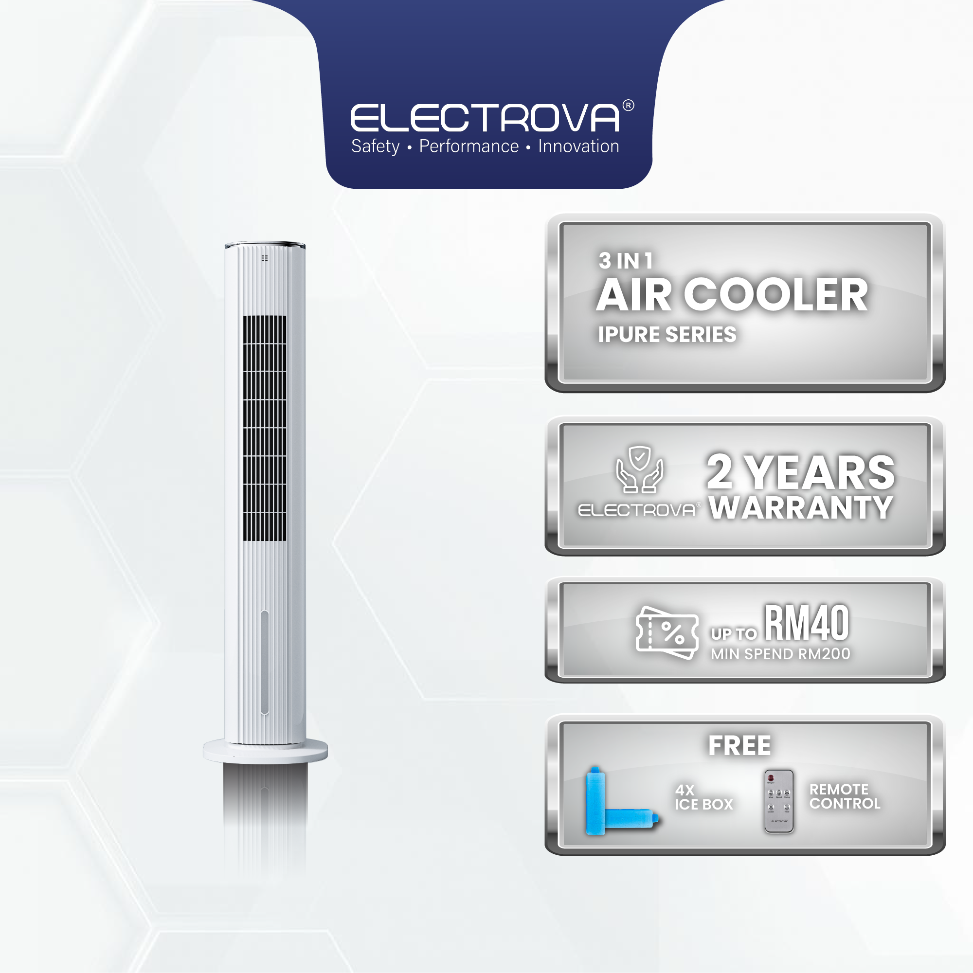 Electrova iPure Series Evaporative Air Cooler