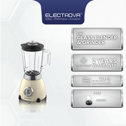 Electrova Classic 50's Series 2 in 1 Glass Jar Blender & Grinder