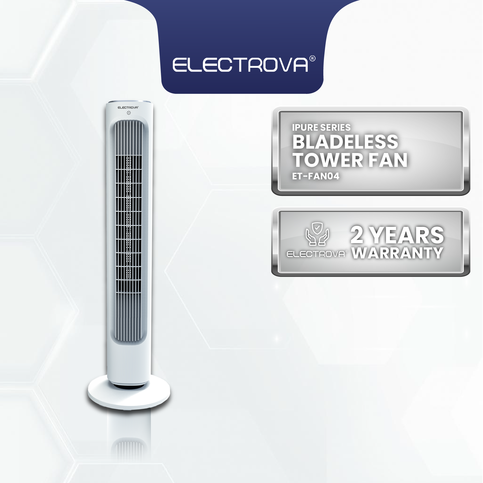 Electrova iPure Series Electronic Bladeless Tower Fan