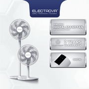 Electrova Electric Digital Stand Fan with Adjustable Height iPure Series