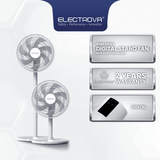 Electrova Electric Digital Stand Fan with Adjustable Height iPure Series