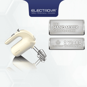 Electrova Classic 50's Series Hand Mixer video demonstrating powerful mixing performance, turbo function and stainless steel beaters