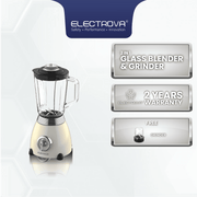 Electrova Classic 50's Series 2 in 1 Glass Jar Blender & Grinder