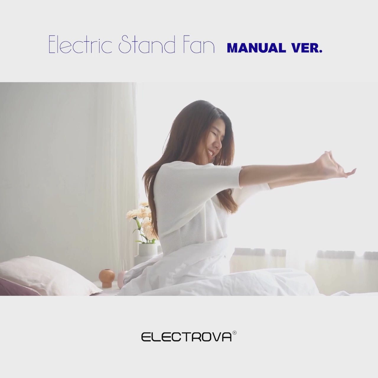 Electrova Electric Stand Fan with Adjustable Height iPure Series (Manual)