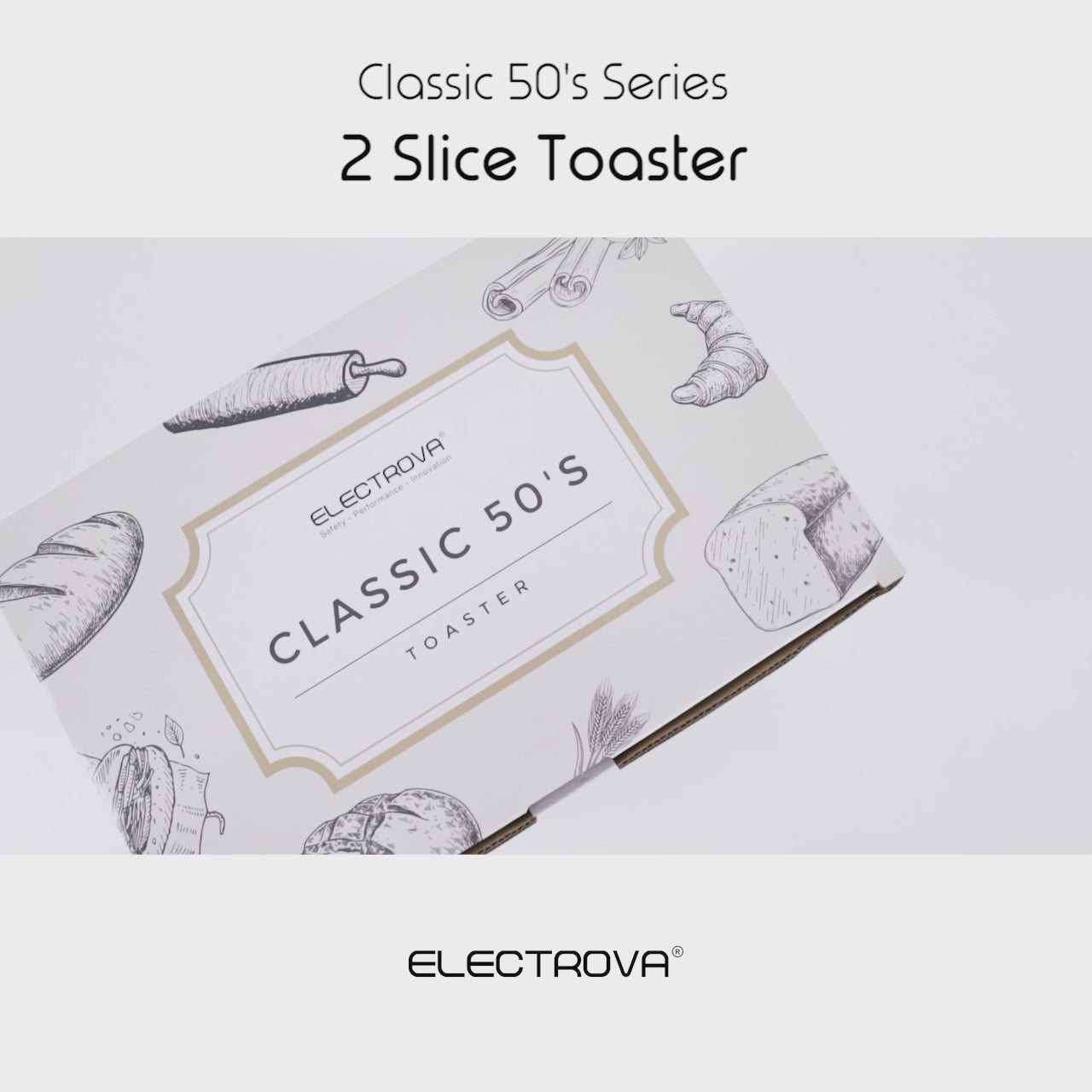 Electrova Classic 50's 2 Slice Toaster