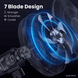 Electrova Electric Digital Stand Fan with Adjustable Height iPure Series