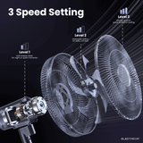 Electrova Electric Stand Fan with Adjustable Height iPure Series (Manual)