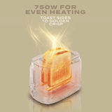 Electrova 2 Slice Toaster Classic Toast Series