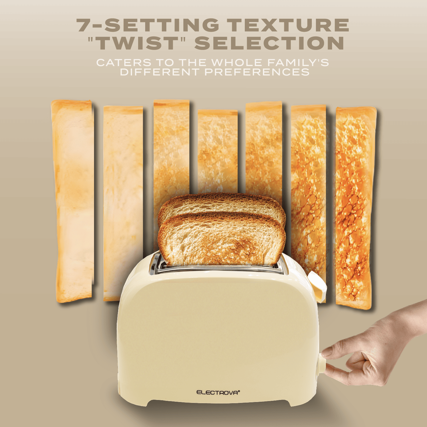 Electrova 2 Slice Toaster Classic Toast Series
