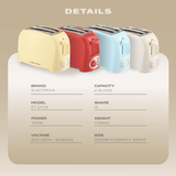 Electrova 2 Slice Toaster Classic Toast Series