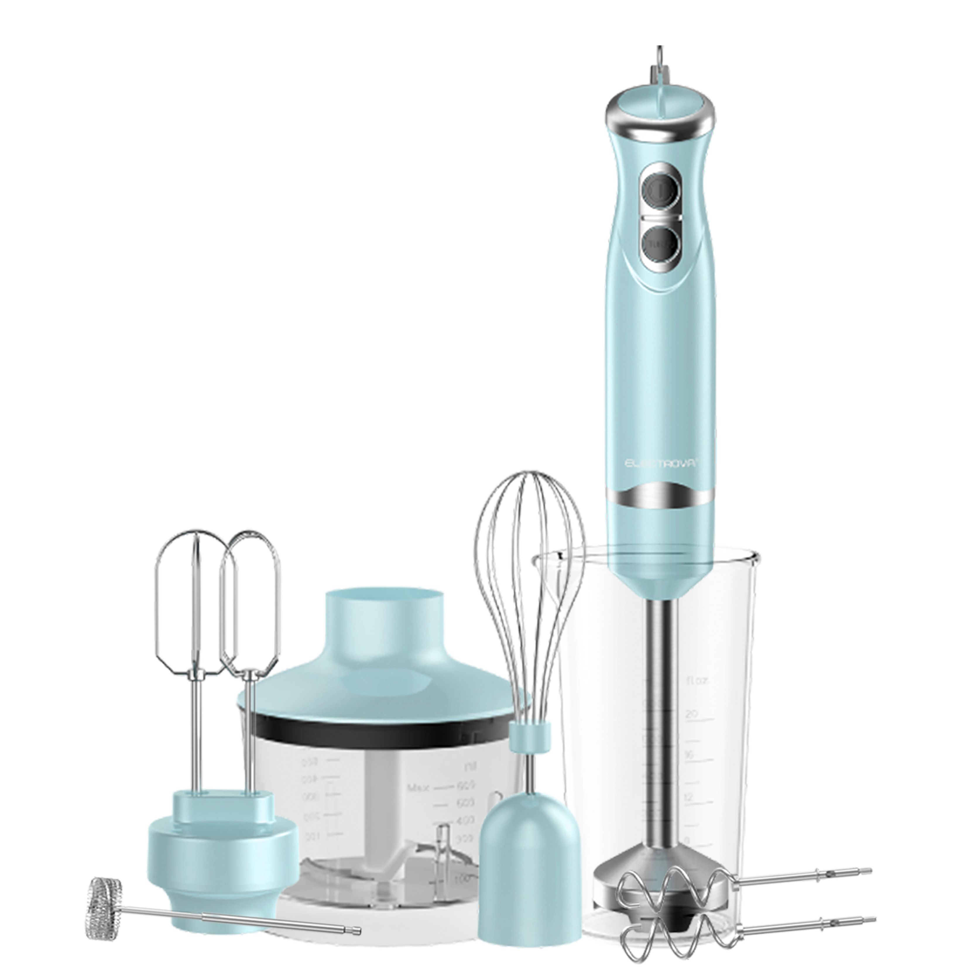 Electrova ProBlend Series 6 in 1 Multifunction Hand Blender Mixer Set (Food Processor)