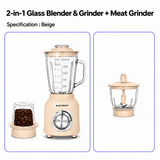 Essential 2-In-1 Glass Blender and Grinder