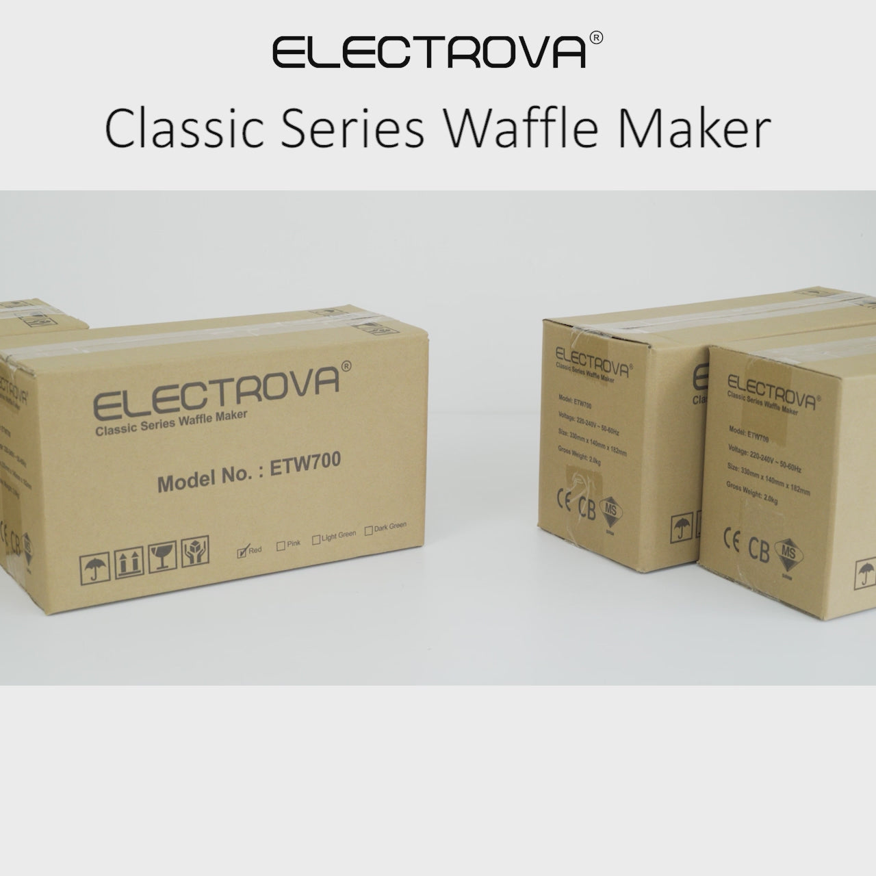 Electrova Classic Series 4 in 1 Sandwich and Waffle Maker